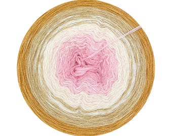 Ombre Yarn with Modal, Gradient Yarn Cake, Wren 383, Modal Acrylic, Ombre Yarn Cake