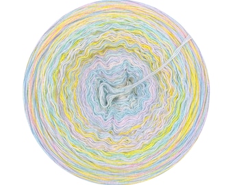 Ombre Yarn with Modal, Gradient Yarn Cake, Svala 385, Modal Acrylic, Ombre Yarn Cake