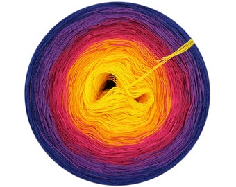 Gradient yarn cake 100% cotton, California, 68, Ombre Yarn Cake, Gradient Yarn
