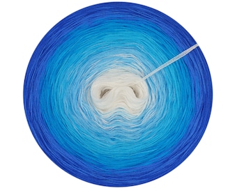 Gradient yarn cake 100% cotton, Ellada, 101, Ombre Yarn Cake