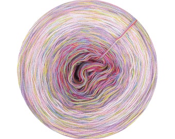 Gradient yarn cake 100% cotton, Lisse, 162, Ombre Yarn Cake