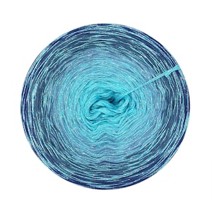 Gradient Yarn Cake with Glitter, Aulus, 03+, Ombre Yarn with Metallic Thread