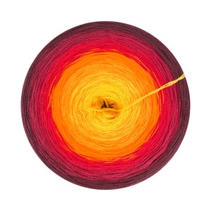 Gradient yarn cake 100% cotton, Jimbaran Bay 300, Ombre Yarn Cake