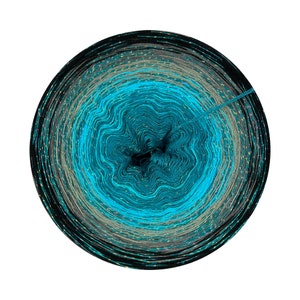 Gradient yarn cake cotton with metallic thread, Cairo 294+, Ombre Yarn Cake, Gradient Yarn with glitter
