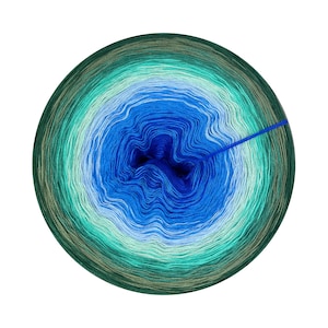 Ombre Yarn Cake, Kirin 349, Cotton Acrylic, Gradient Yarn Cake, skein for knitting and crochet
