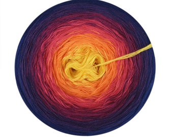 Gradient yarn cake, Cecilia, 09, Cotton Acrylic, Ombre Yarn Cake