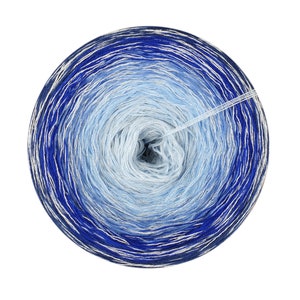 Gradient Cake Yarn with Glitter, Starry Sky, Ombre Yarn with Metallic Thread