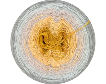 Ombre yarn cake 100% viscose, Sausalito 388, gradient yarn cake