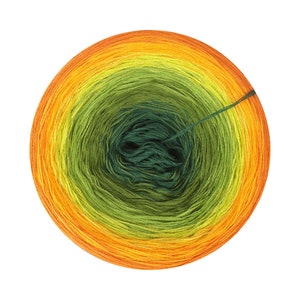 Gradient yarn cake 100% cotton, Towac Parc 206, Ombre Yarn Cake