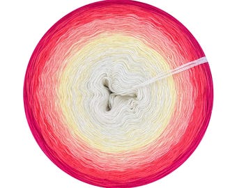 Gradient Yarn Cake, Jolene 398, Cotton Acrylic, Ombre Yarn Cake, skein for knitting and crochet