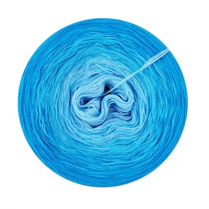 Gradient yarn cake 100% cotton, Blue Lagoon, 64, Ombre Yarn Cake, Gradient Yarn