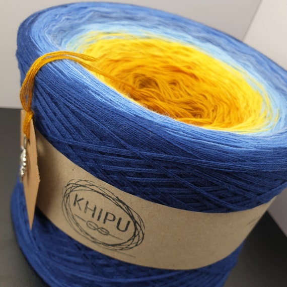 Gomitolo Sfumato KOKONEK Soft 157: 100% Acrilico, 1000 Metri, 200g, Effetto Ombre Per Sciarpe E Scialli (Lavorazione A Mano)