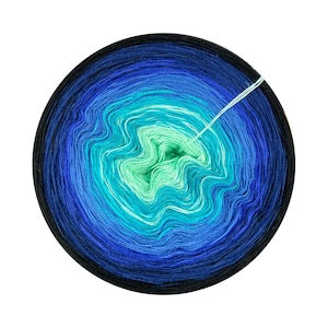 Ombre yarn cake 100% viscose, Prescott 380, gradient yarn cake for summer clothes and shawls