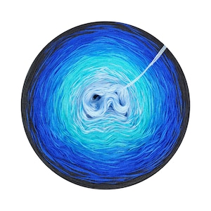 Ombre Yarn, Gradient Yarn Cake, Celestine 200, Cotton Acrylic, Ombre Yarn Cake