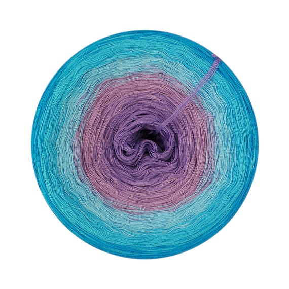 Gradient yarn cake 100% cotton, Cracatau, 66, Ombre Yarn Cake, Gradient Yarn