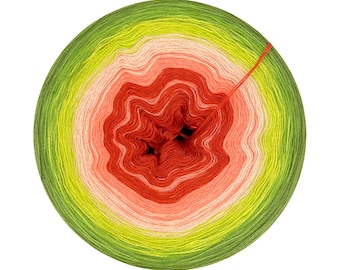 Ombre yarn cake 100% cotton, Siracusa 393, Gradient Yarn Skein