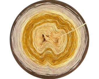 Ombre yarn cake 100% viscose, Visalia 391, gradient yarn cake