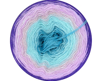 Gradient yarn cake 100% wool, merino extra fine, Norma 406, Ombre Yarn Cake, Gradient Yarn