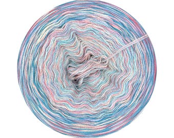 Gradient yarn cake 100% wool, merino extra fine, Bootes 405, Ombre Yarn Cake, Gradient Yarn