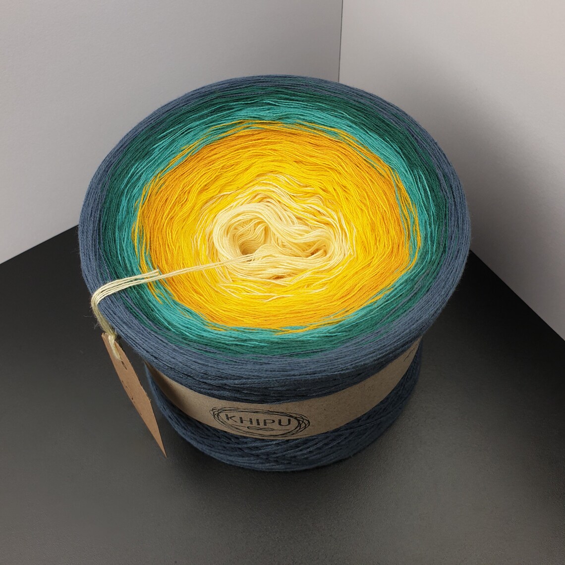 Gradient Yarn Cake Maja 117 Cotton Acrylic Ombre Yarn Cake Etsy