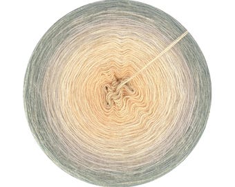 Ombre yarn cake 100% wool plus yarn with alpaca, merino extra fine, Sirius 412+, Gradient Yarn Cake for ombre shawls
