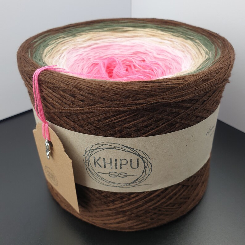 Gradient Cake Yarn Lisa 41 Cotton Acrylic Ombre Cake Yarn Etsy