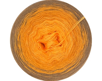 Gradient yarn cake 100% wool, merino extra fine, Lupus 402, Ombre Yarn Cake, Gradient Yarn