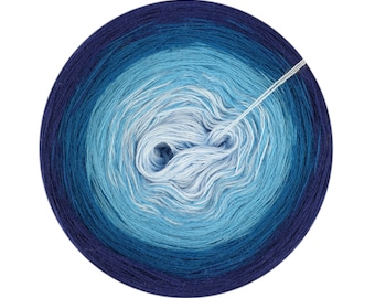 Gradient yarn cake 100% wool, merino extra fine, Atria 146, Ombre Yarn Cake, Gradient Yarn