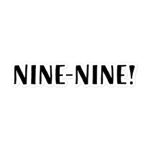 Brooklyn Nine Nine Aufkleber, blasenfreier Vinyl-Aufkleber, Laptop Wasserflasche für Fernsehsendung, lustige Geschenkidee für Fans von Brooklyn 99
