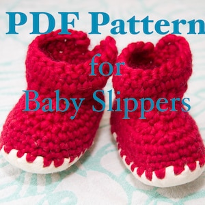 Crochet pattern for baby slippers, PDF download pattern, baby booties, pattern for padraig slippers, crocheted newborn slipper pattern.
