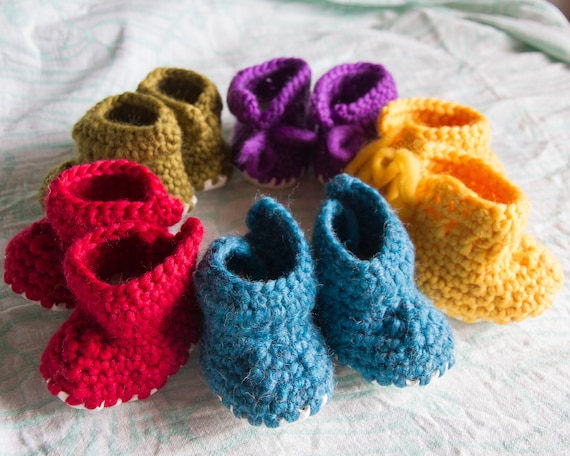 Crochet Pattern for Baby Slippers, PDF Download Pattern, Baby