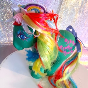 Rainbow Brazil Bowtie Custom Pony