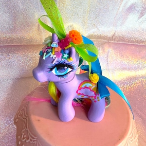 Ruban de pluie bébé personnalisé poney