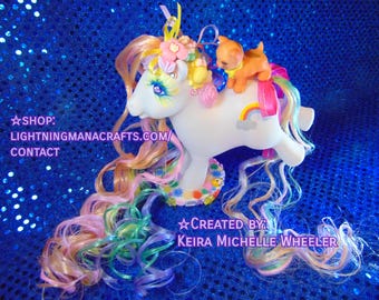 Resin 3d printed Rainbow Background Pony from mlp Cartoon
