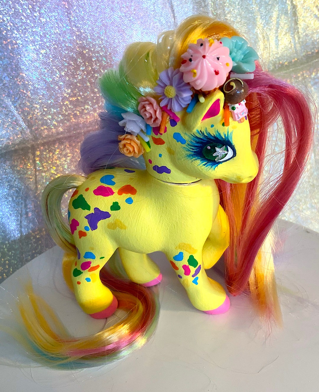 Yellow Pastel Horse Etsy