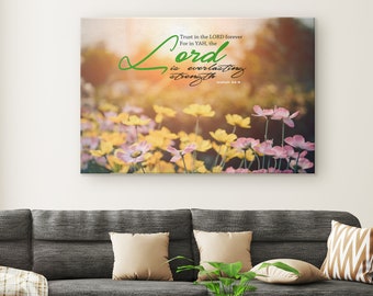 Christian Canvas Art & Tapestry | Christian Blanket | Christian Shower Curtain | Christian gifts | Isaiah 26:4