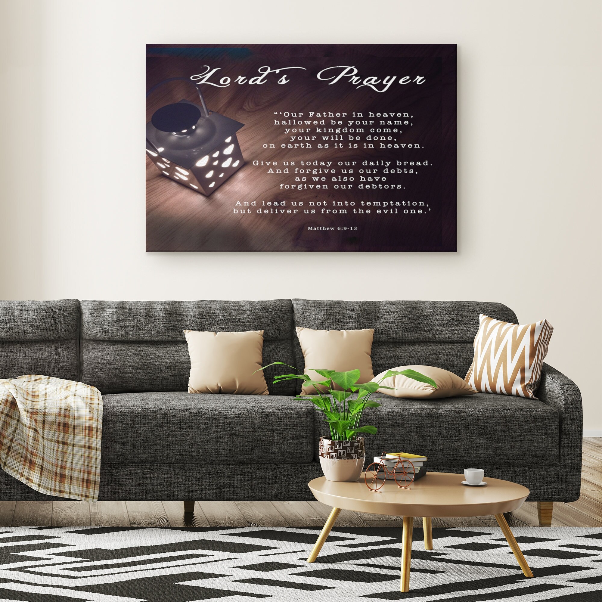 Christian Art Christian Gift Living Room Art Home Office Etsy UK