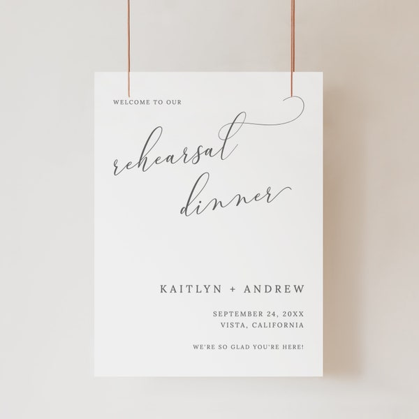 Rehearsal Dinner Sign Etsy
