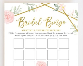 Orelia - Bridal Shower Bingo Bridal Shower Games Printable Wedding Bingo Bridal Bingo Instant Download