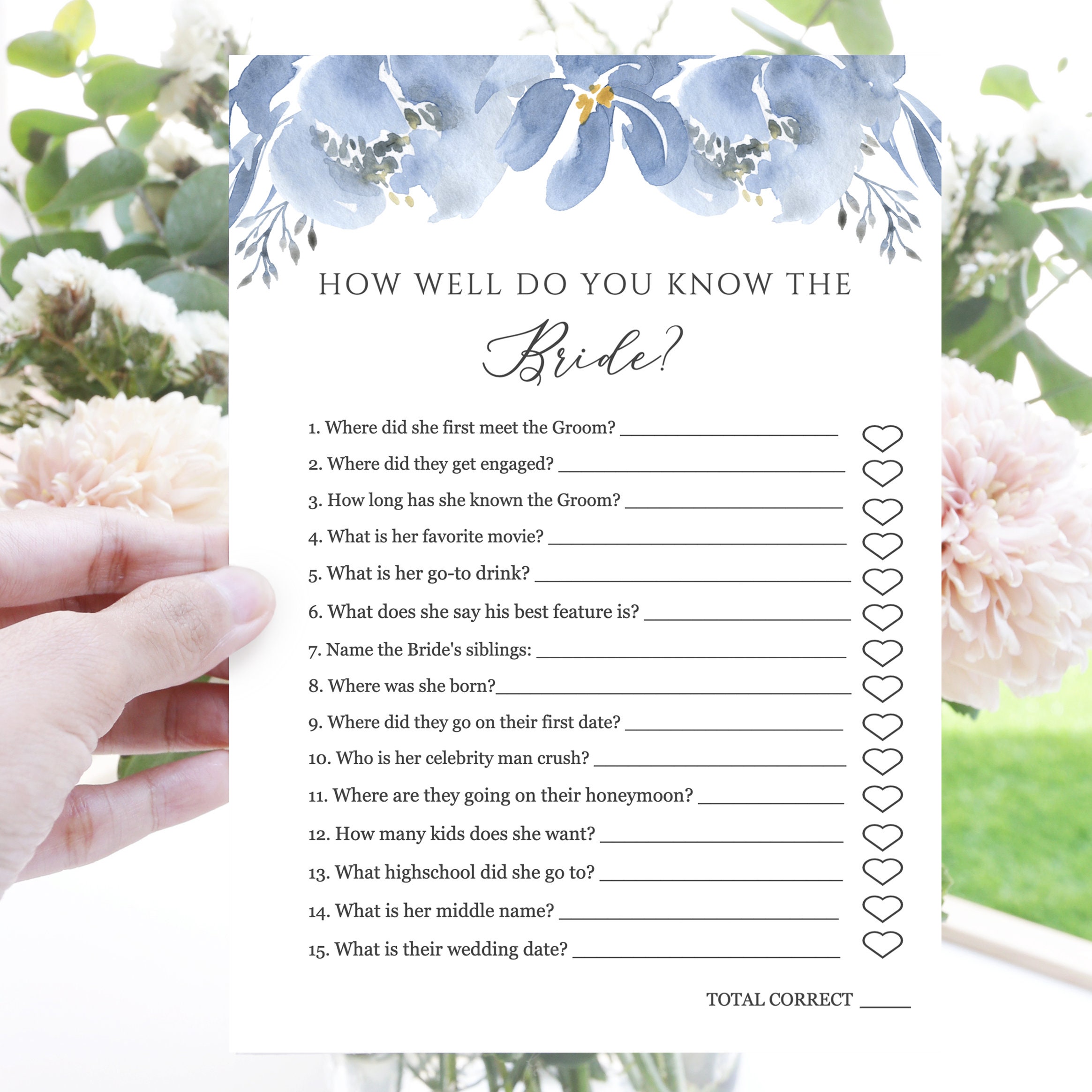 Alya How Well Do You Know the Bride Bridal Shower Games - Etsy