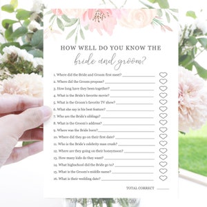 Alena How Well Do You Know the Bride and Groom Bridal Shower - Etsy