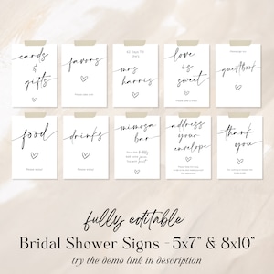 Bridal Shower Game Bundle, Minimalist Bridal Shower Games, Modern Bridal Shower Games Pack, Fully Editable Download Myla image 4