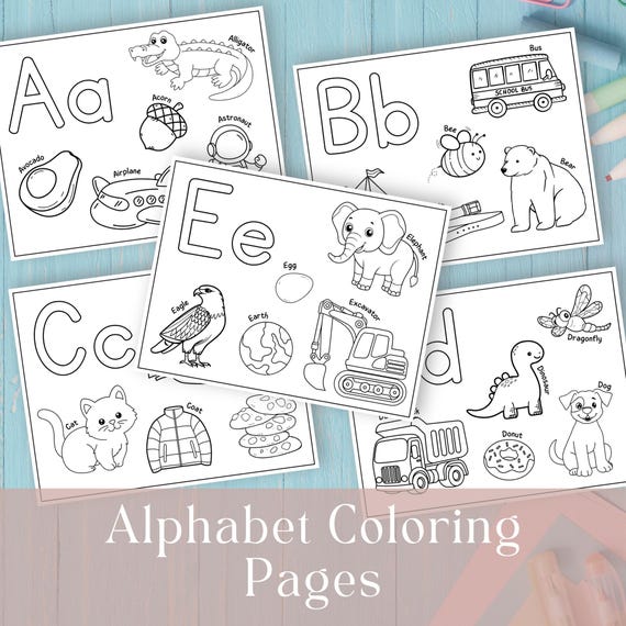 Alphabet Coloring Pages, Preschool Coloring Pages, Printable Preschool Activity, Preschool Letter Pages