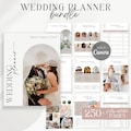250+ Page Canva Wedding Planner Template Bundle, Editable Wedding Planning Book, Wedding Checklist Binder, Printable Wedding Planner - Rylie