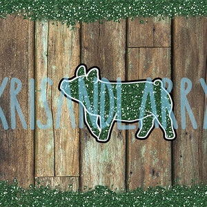 Green Glitter Show Pig Barn Wood Tumbler Wrap,20 oz Sublimation PNG, Digital Download for Livestock Show Gifts, FFA, 4-H, Swine, Farm Style