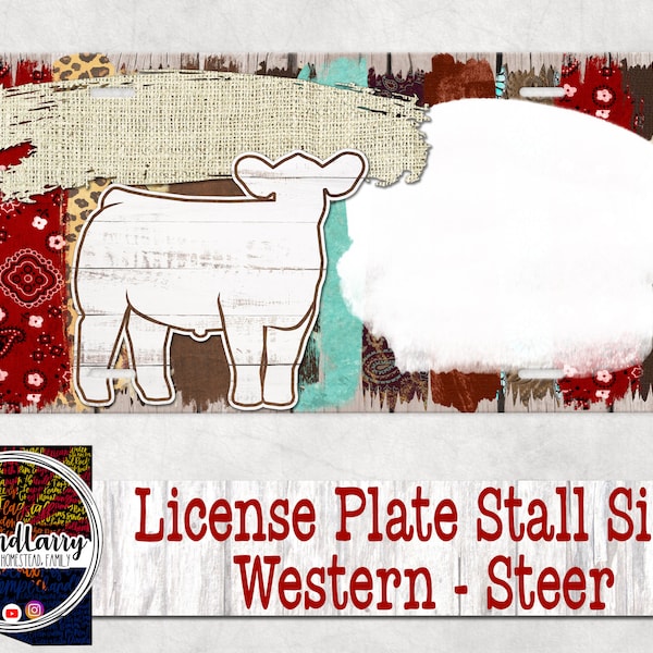 Livestock License Plate Etsy