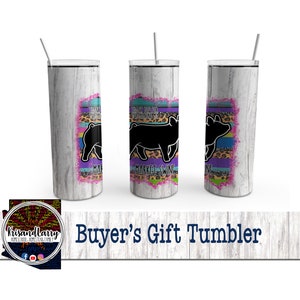 TUMBLER - Buyer's Thank You Gift - Serape Livestock, Market Goat, Market Lamb, Market Swine, Market Steer