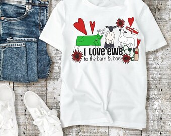 Lamb PNG Digital Download, Farm Shirt, Mug Sublimation File