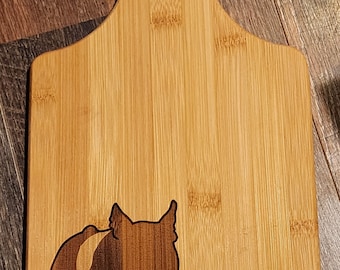 Pig Hampshire bamboo cutting board