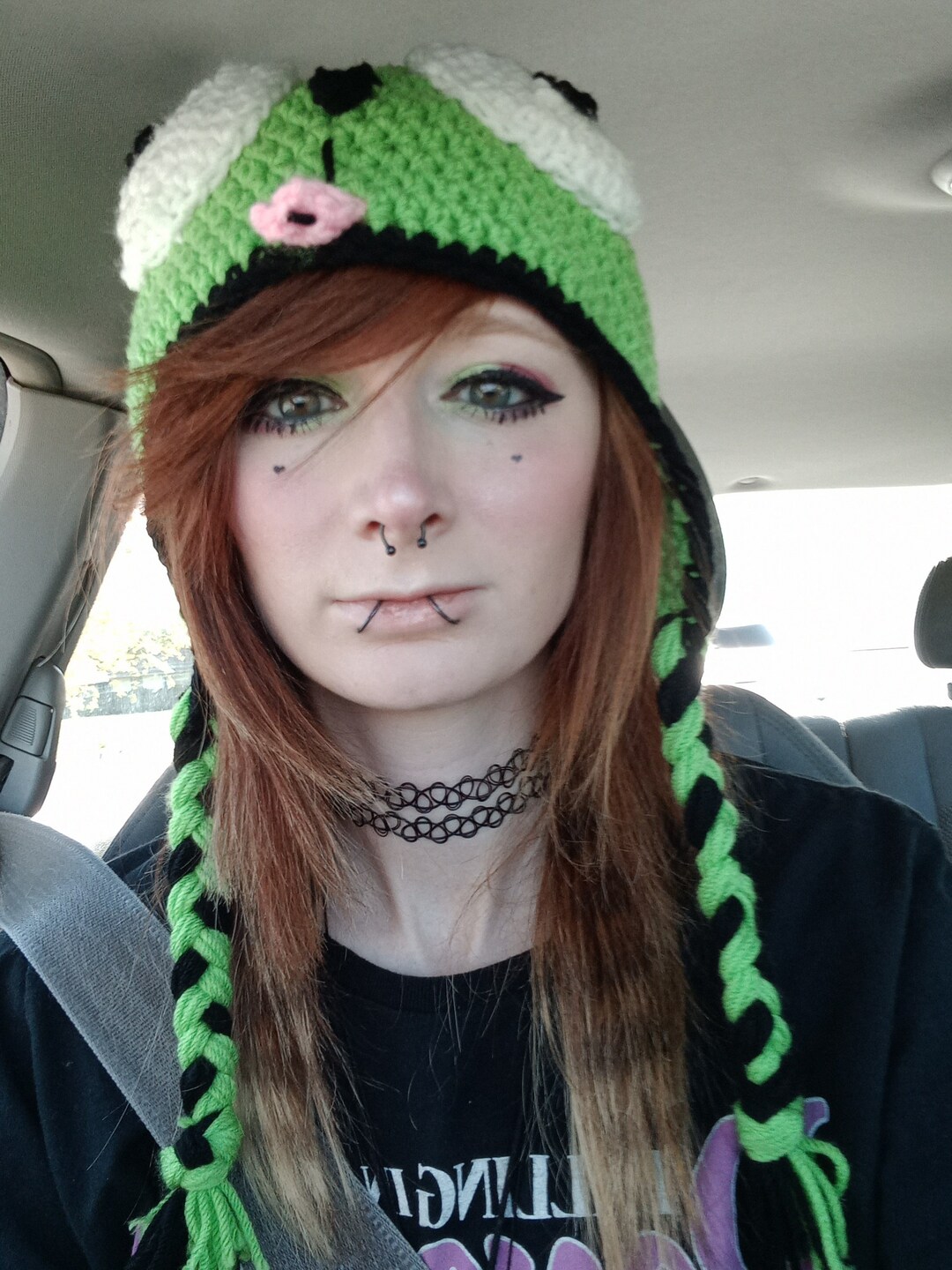 Black and Green Invader Zim Women’s Beanie 2007 Invader zim beanie - Gem main image 2